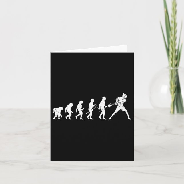 Carte Lacrosse Evolution - Lacrosse Player Evolution (Devant)