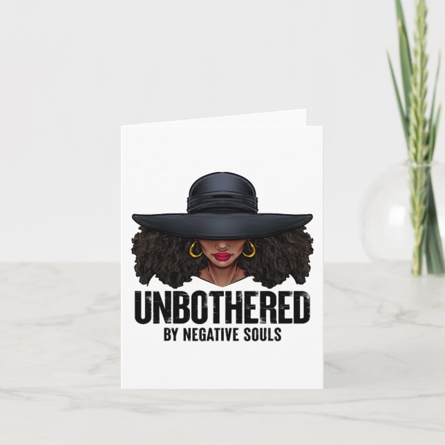 Carte Ladi afro-américain Sassy Black Queen (Devant)