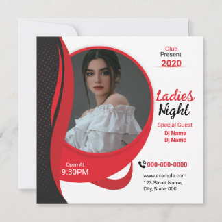 Carte Ladies Night Club Flyer Template
