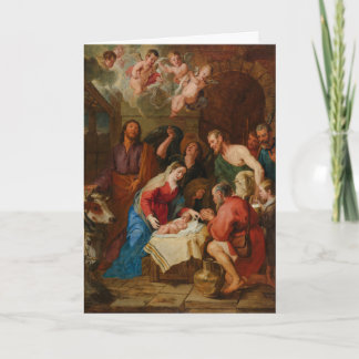 CARTE L'ADORATION DES BERGERS PAR GASPARDE CRAYER