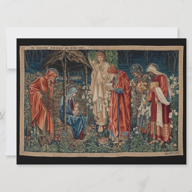 Carte L'Adoration des Mages (par Edward Burne-Jones) (Devant)