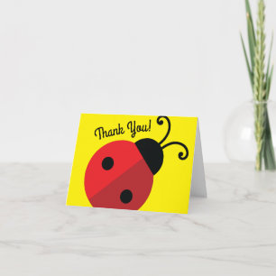Carte Lady Bug Cute Anniversaire de enfant Party