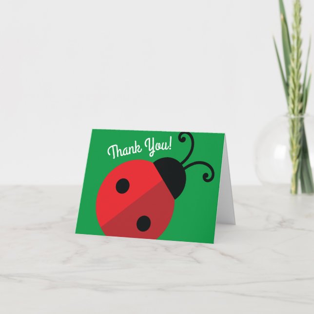 Carte Lady Bug Cute Kid's Ladybug Birthday Party (Devant)