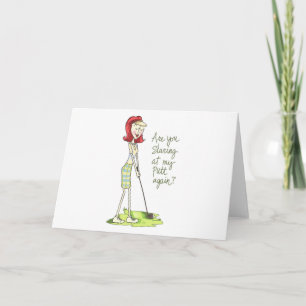 Carte Lady Golfer