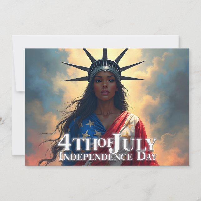 Carte Lady Liberty réinventée - Un nouveau visage de la  (Devant)