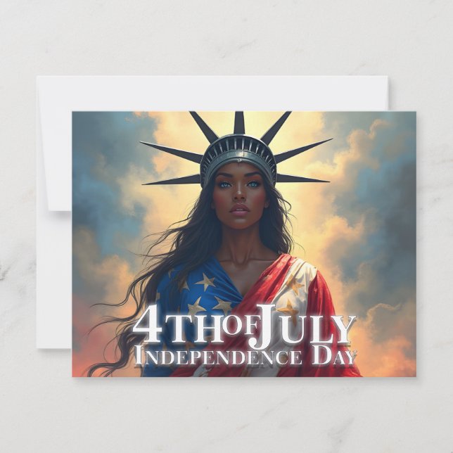 Carte Lady Liberty réinventée - Un nouveau visage de la  (Devant)