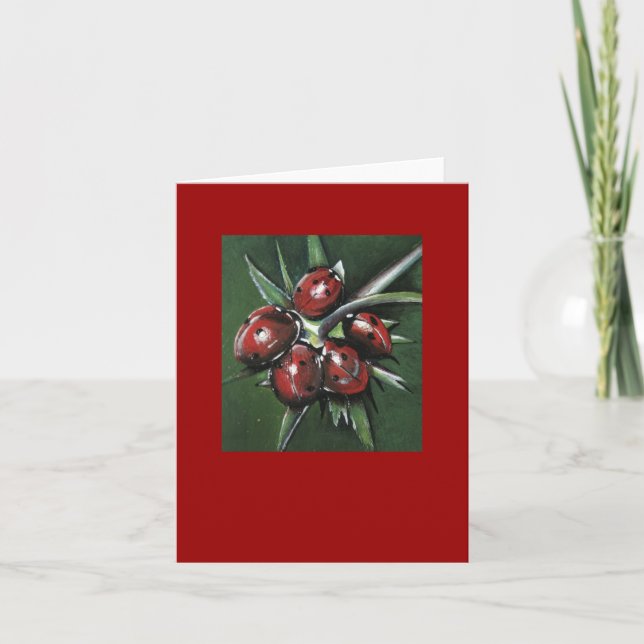 Carte Ladybird Note - Rouge (Devant)