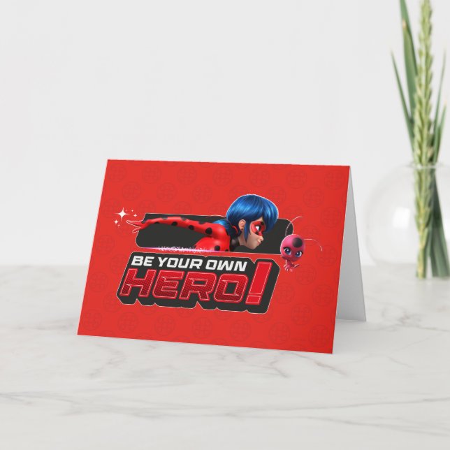 Carte Ladybug et Tikki | Soyez Votre Propre Héros ! (Devant)