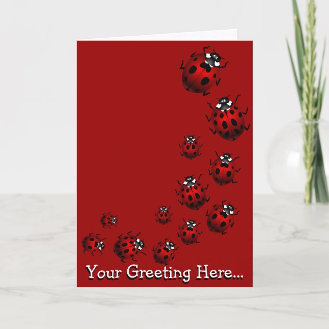 Carte Ladybug personnalisée Ladybug Art Card - per (Devant)