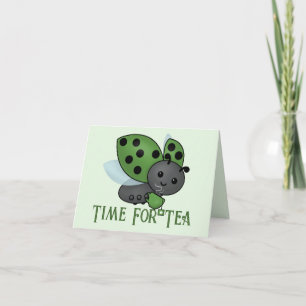 Carte Ladybug pour la boisson de thé