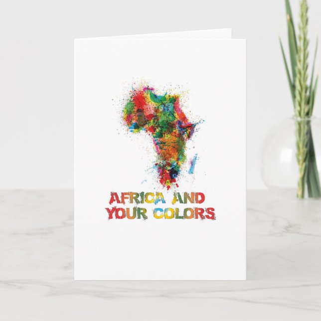 Carte L'Afrique et vos couleurs (Devant)