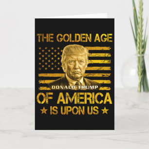 Carte L'Âge d'Or de l'Amérique Est Sur Nous Drôle Trump