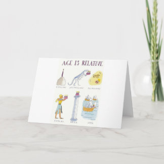 Carte L'âge est relatif
