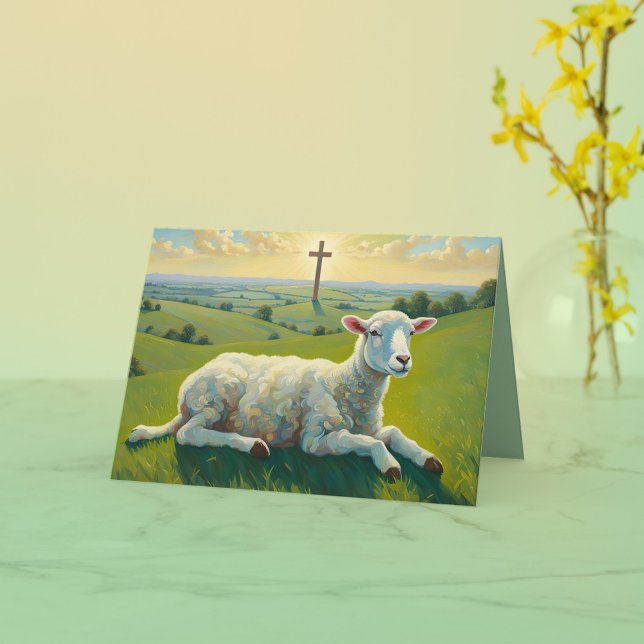 Carte L'Agneau et la Croix (Créateur téléchargé)