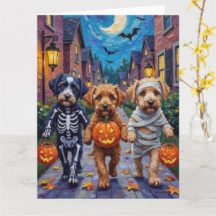 Carte Lagotto Romagnolo Trick-or-Treating Halloween