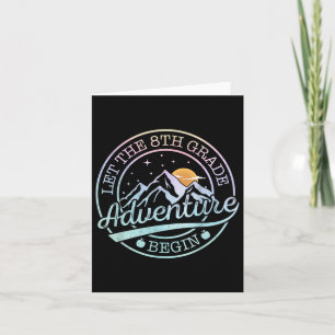 Carte Laisser l'aventure de 8e année commencer Retro Pre