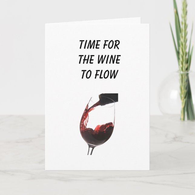 CARTE LAISSEZ LE VIN FLUER SUR **VOTRE RETRAITE** (Devant)