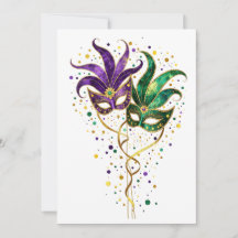 Laissez les bons temps rouler Masques de Mardi Gra