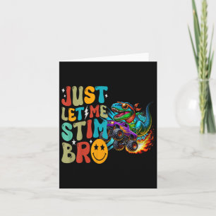 Carte Laissez-Moi Stim Bro Dinosaur Monster Truck Autism
