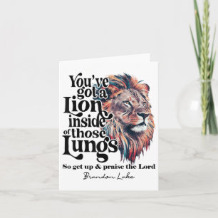 Carte Laissez votre lion sortir Brandon Lake Merch Louer