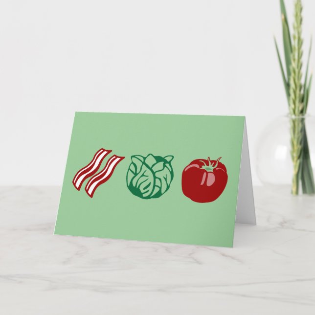 Carte Laitue de lard et tomate - le BLT ! (Devant)
