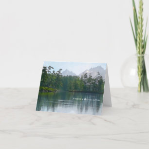 Carte Lake in the mountains rustic nature landscape