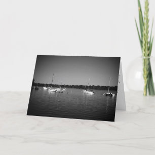 Carte "Lake Nokomis Sailboats" Congratulatory Card