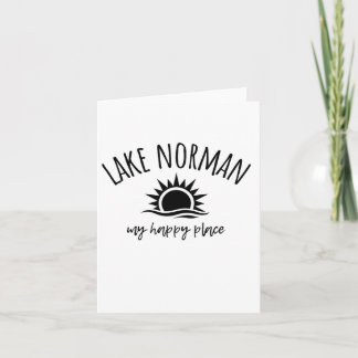 Carte Lake Norman My Happy Place Nc Bateau de pêche Camp