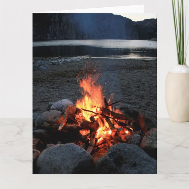 Carte Lakeside Bonfire (Devant)