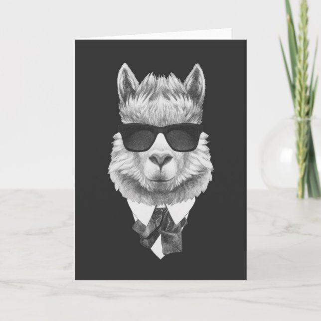 Carte Lama chic (Devant)