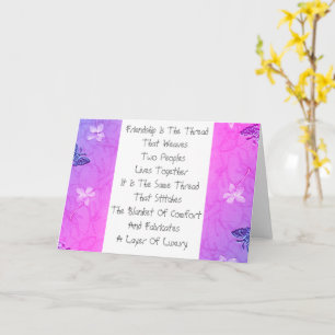 Carte L'Amitié Est Le Fil