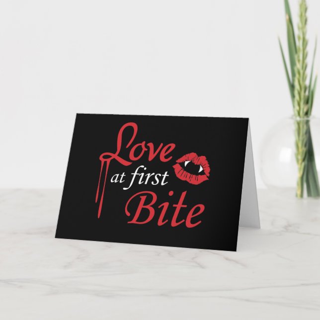 Carte L'amour à la première morsure (Devant)