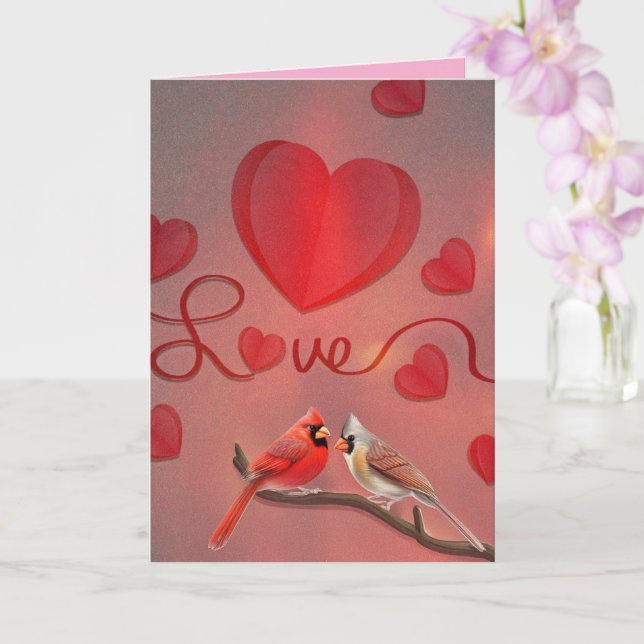 Carte L'amour de la Saint-Valentin (Orchidée)