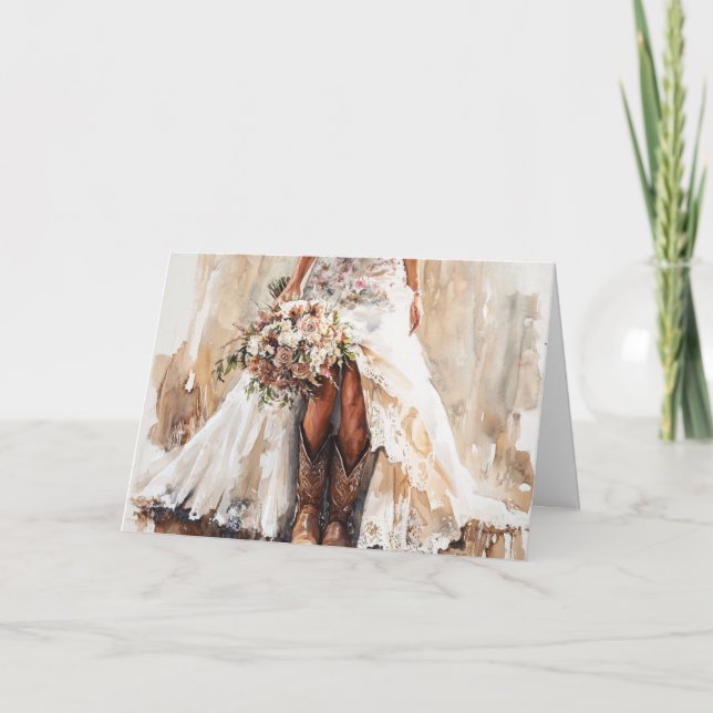 Carte L'amour de l'horizon pour la mariée de l'Ouest (Devant)