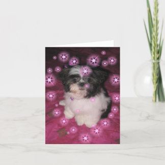 Carte L'amour des chiots