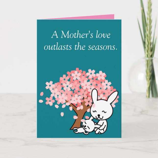 Carte L'amour d'une Mère surpasse les saisons (Devant)