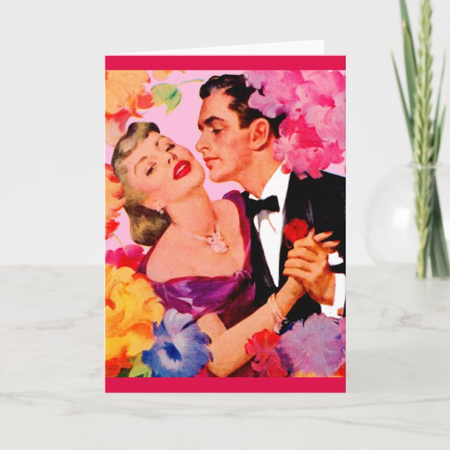 Carte l'amour en fleurs (Devant)