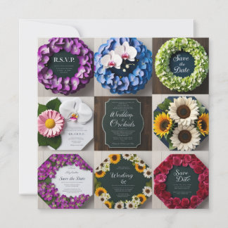 Carte "L'amour en pleine floraison : une collection de 6