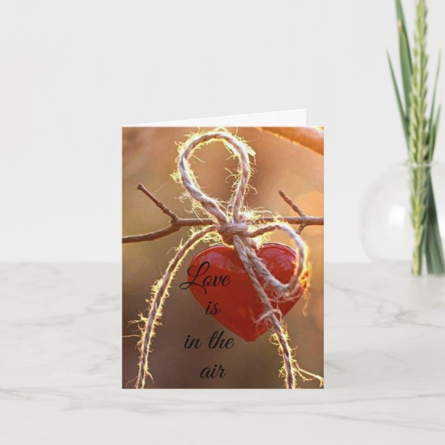 CARTE ***L'AMOUR EST DANS L'AIR POUR NOTRE ANNIVERSAIRE* (Devant)