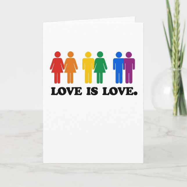 Carte L'amour est l'amour (Devant)