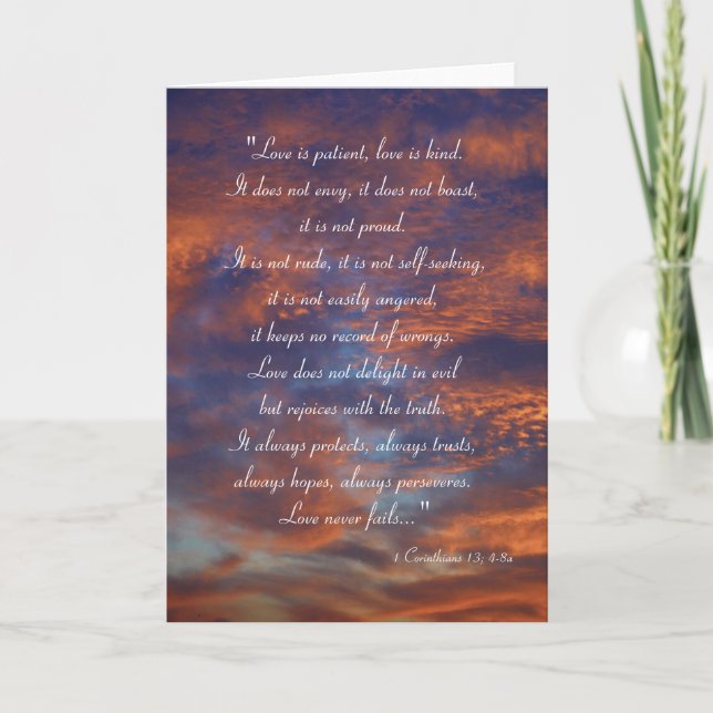 Carte L'amour est patient, l'amour est gentil | Inspirat (Devant)