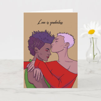Carte L'amour est une fête LGBTQ sans sexe