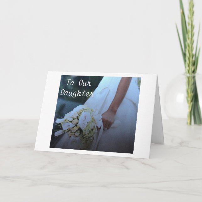Carte L'AMOUR ET LE BONHEUR mariages DE NOTRE "FILLE" (Devant)