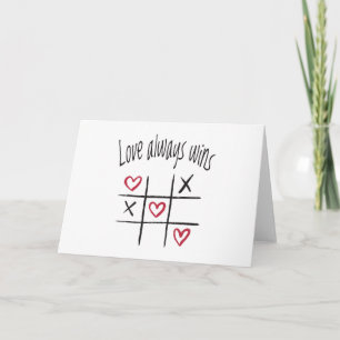 Carte L'amour gagne toujours