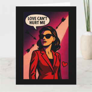 Carte L'amour ne peut pas me blesser – Saint-Valentin Em