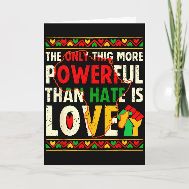 Carte L'amour plus puissant que la haine Mois de l'histo (Devant)