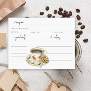 Carte L'amour prépare la recette de baby shower de café