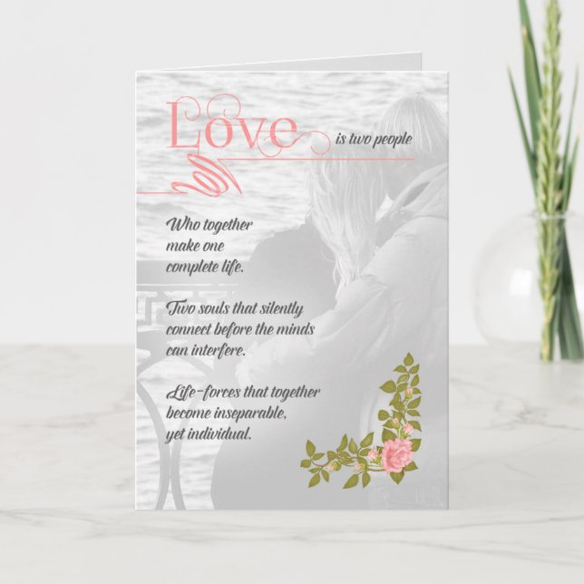Carte L'amour romantique est la salutation de Soul Sonne (Devant)