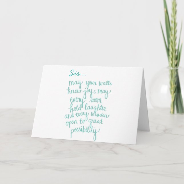 CARTE ***L'AMOUR SOISTÈRE" POUR VOTRE ANNIVERSAIRE ET CH (Devant)
