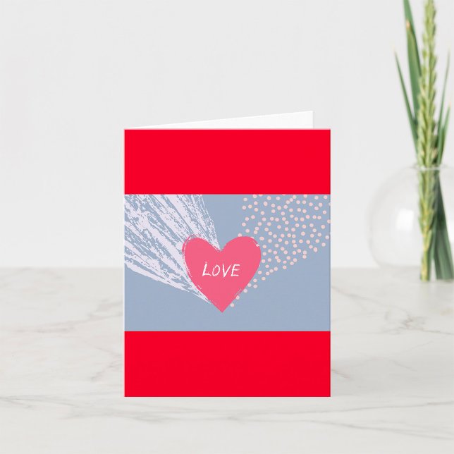 Carte L'amour sur un coeur (Créateur téléchargé)